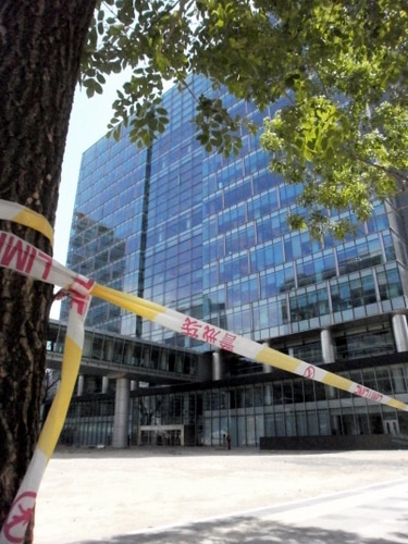 Security Perimeter around Rear of Building