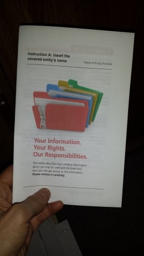 Booklet Version of Notice of Privacy Practices